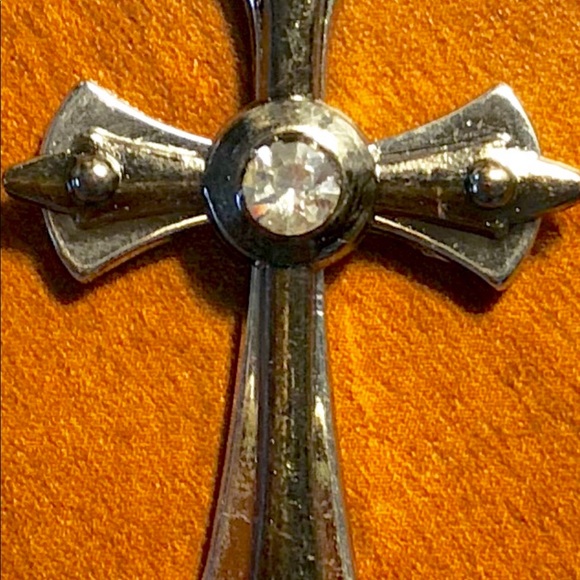 Stainless Steel Cross Key Chain, Charm Fob - Picture 6 of 6